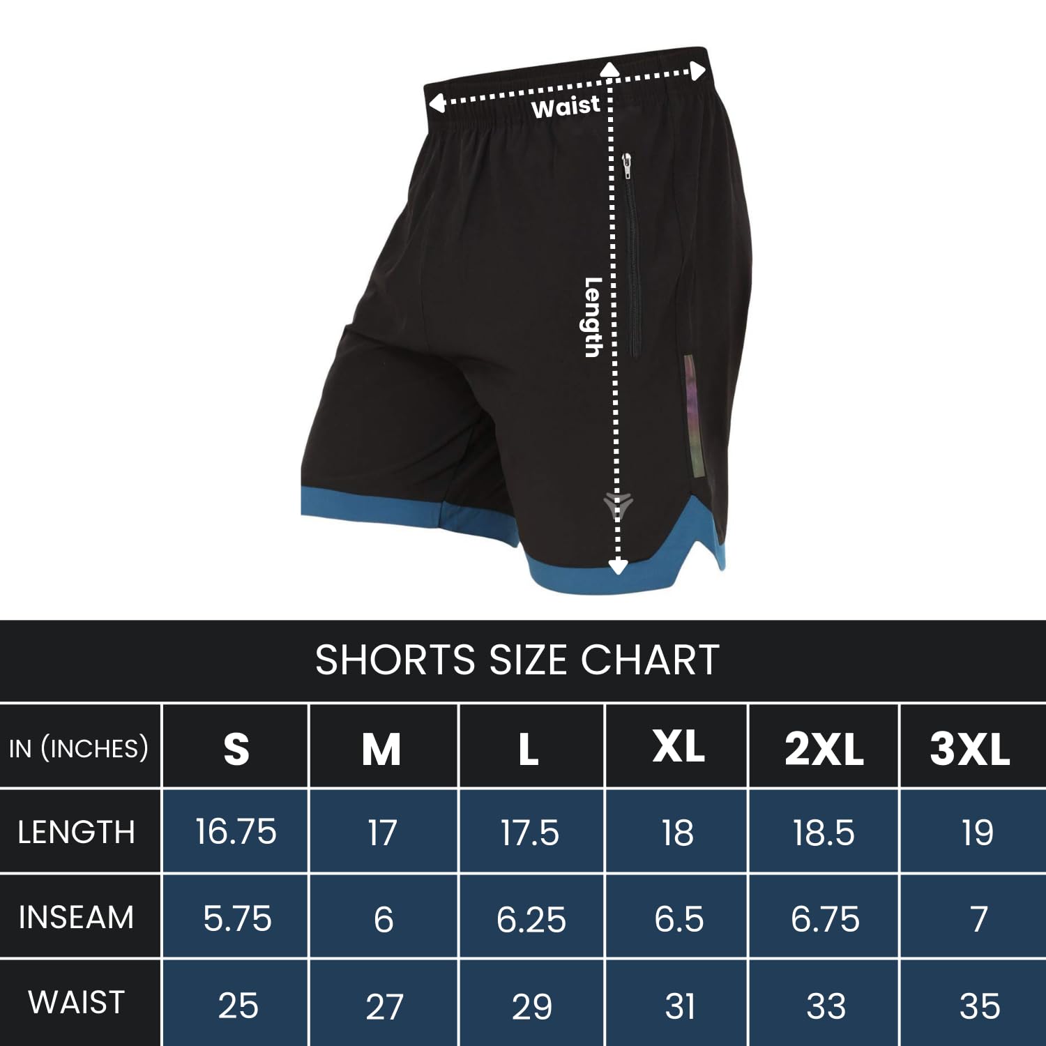 GYMIFIC Athletic Shorts for Men with Pockets and Elastic Waistband Quick Dry Activewear