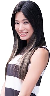 HIYE 部分ウィッグ 頭頂部 レディース 総手植え 人毛100% レミーヘア 人工肌 分け目専用 大面積カバー 部分かつら ボリュームアップ 分け目自由 つむじカバー 増毛 増量 9×14cm センター分け (自然色, 35cm)