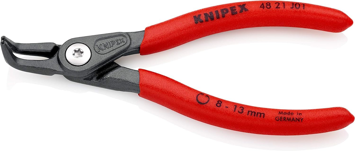 Knipex Multi Color Precision Circlip Pliers For Internal Circlips In Bore Holes With Non-Slip Plastic Coating 130 Mm, 48 21 J01