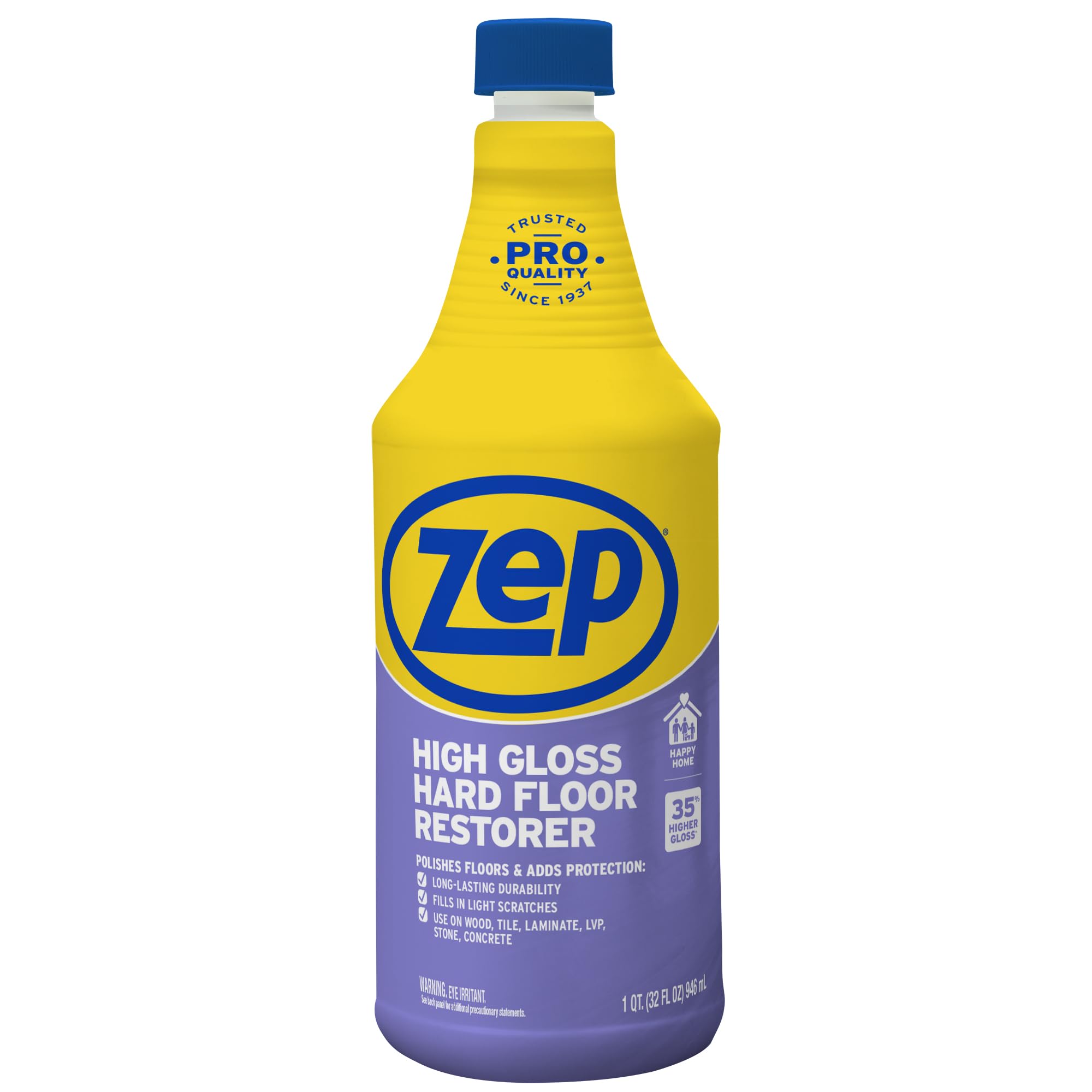 Zep High Gloss Hard Floor Restorer - 32 oz (Pack of 1) Floor Polish