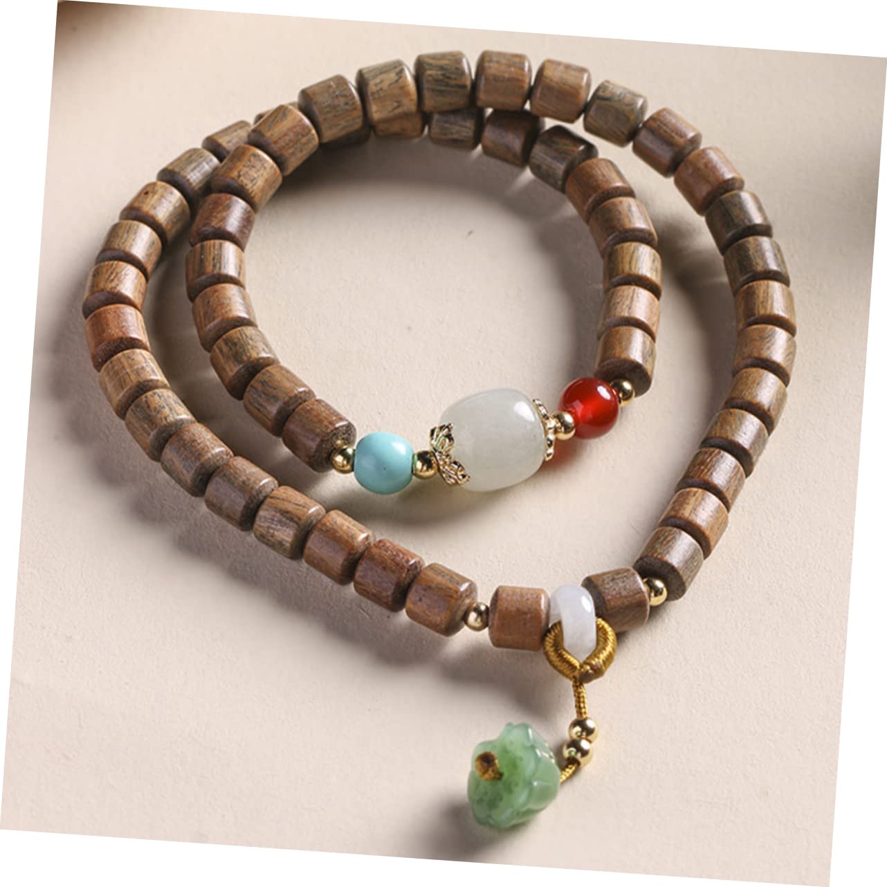 LIFKOME Lot De 5 Bracelets En Et Jade Pour Femme Breloques Tendance Perles De Prière Et De Perles De Bouddha