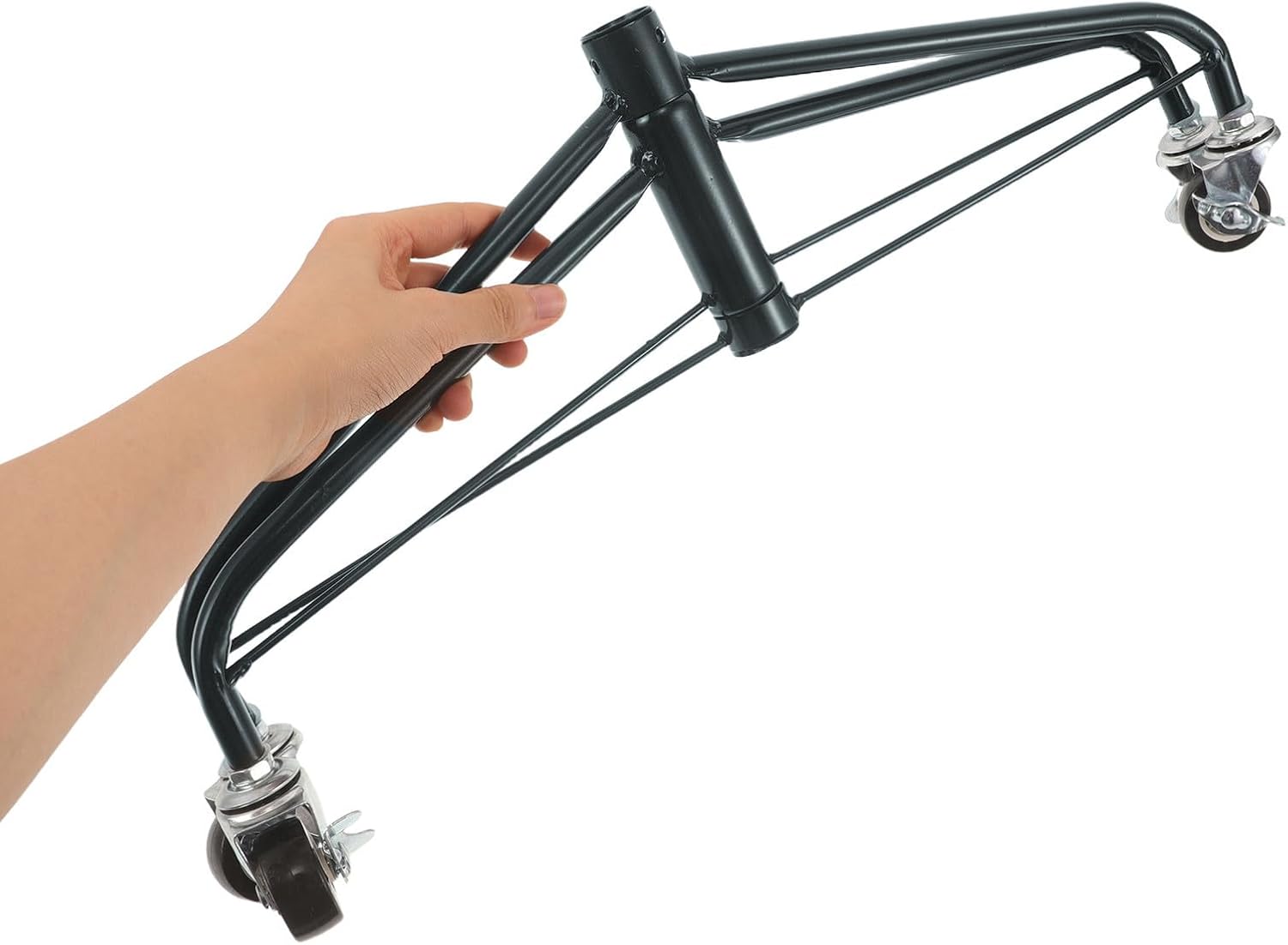 Christmas Tree Roller Stand with Locking Brakes, Iron Frame