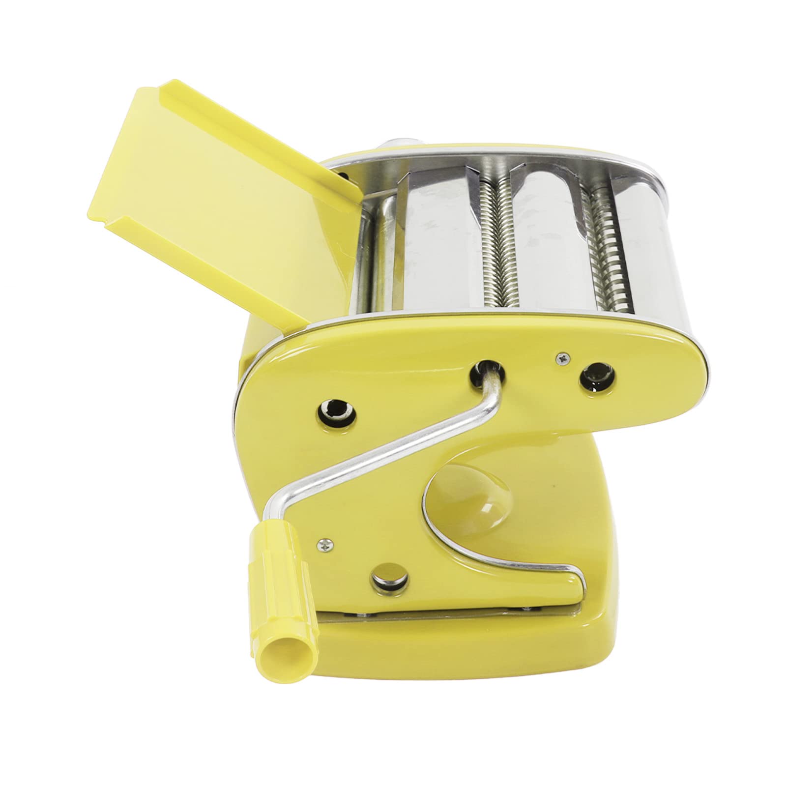 Ejoyous Nudelmaschine, Nudelmaschine aus Edelstahl, Manuelle Nudelpresse mit Saugfuß, Abgerundete Ecken, Einfache Reinigung, für Hausgemachte Pasta und Nudeln für Familien (Saugnapf 2 Messer)