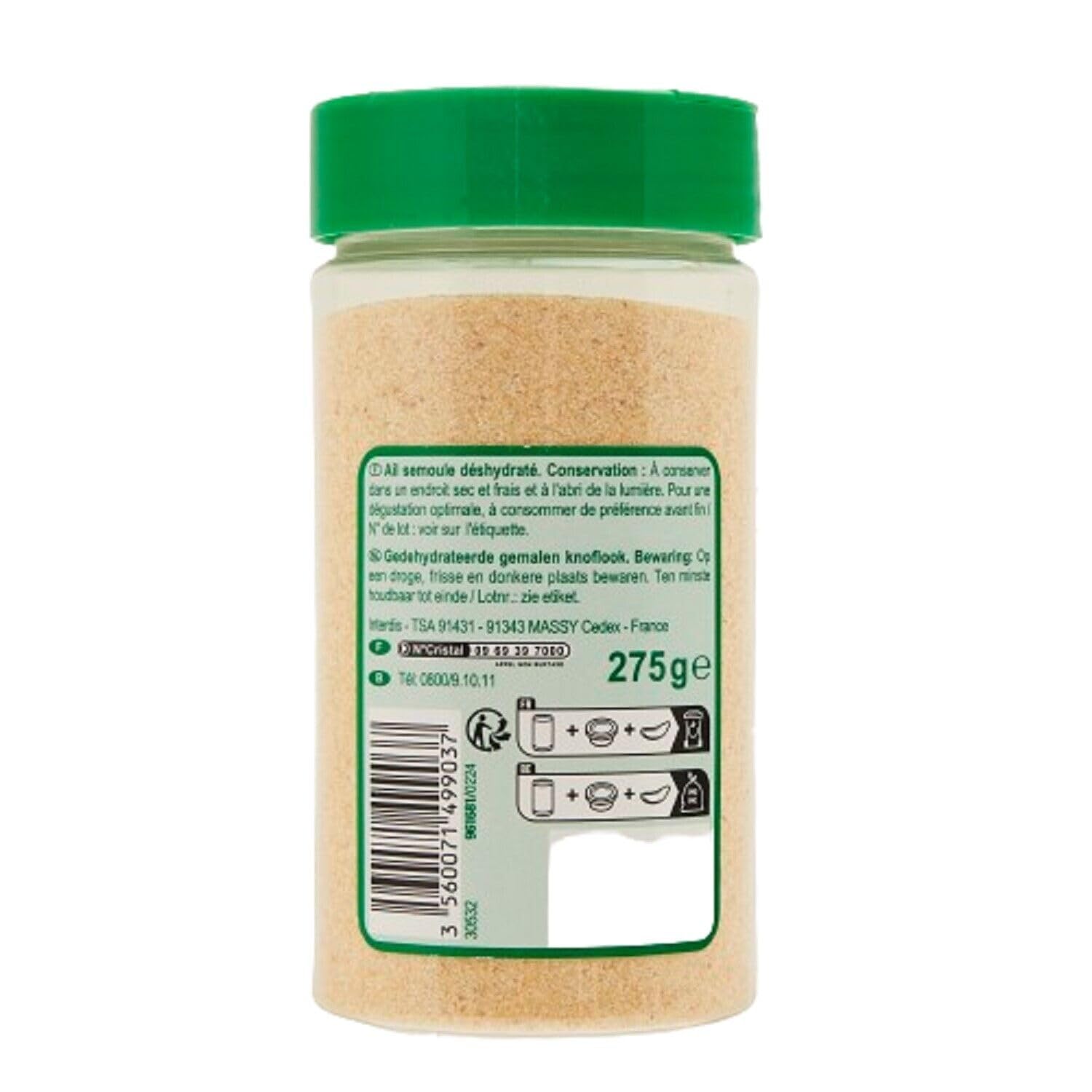 Saveur intense au quotidien avec CARREFOUR CLASSIC' Ail en poudre, format malin de 275g en bouteille pratique - Lot de 3