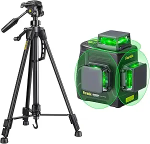 Fanttik D12 PLUS Laser Level Self Leveling 3 × 360° & DT1 Laser Level Tripod