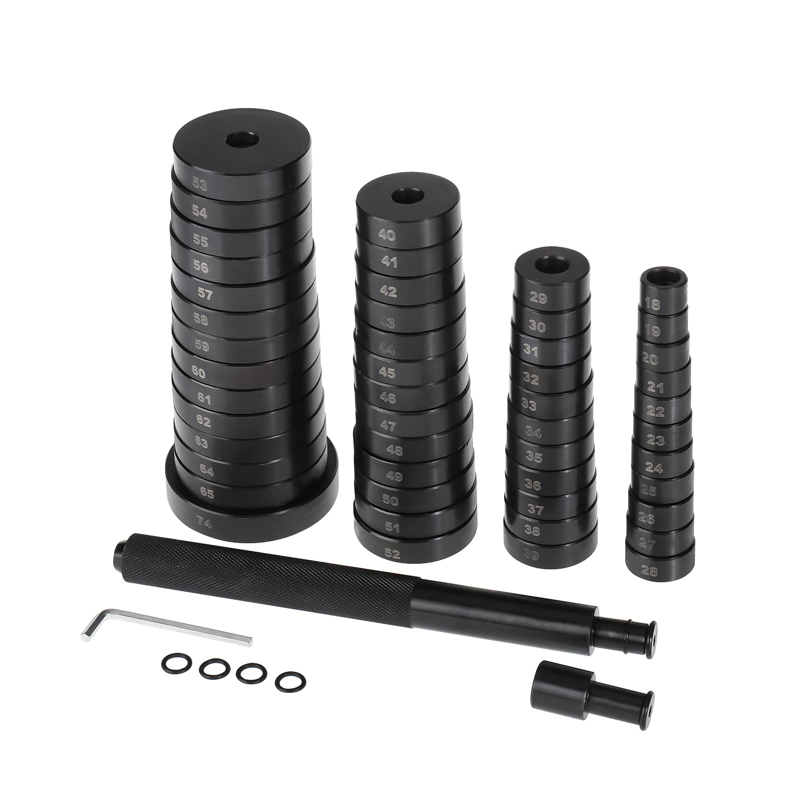 BOOMSTART 52PCS Set di strumenti per cuscinetti auto, estrattore di cuscinetti, boccole, guarnizioni, driver, kit di pressatura per installazione boccole