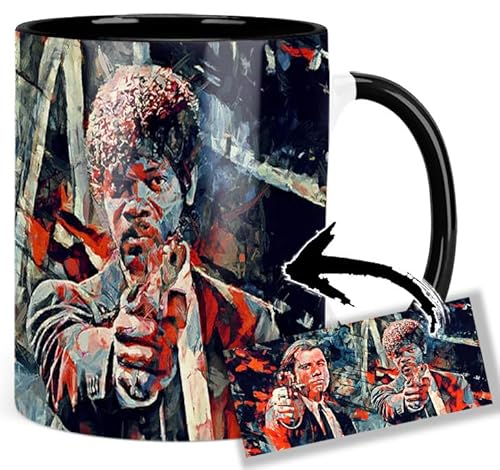 Pulp Fiction John Travolta Samuel L. Jackson B Tasse Innen & Henkel Schwarz Keramikbecher Mug für 14,99 EUR bei amazon.de Bild: Pulp Fiction John Travolta Samuel L. Jackson B Tasse Innen & Henkel Schwarz Keramikbecher Mug für 14,99 EUR bei amazon.de