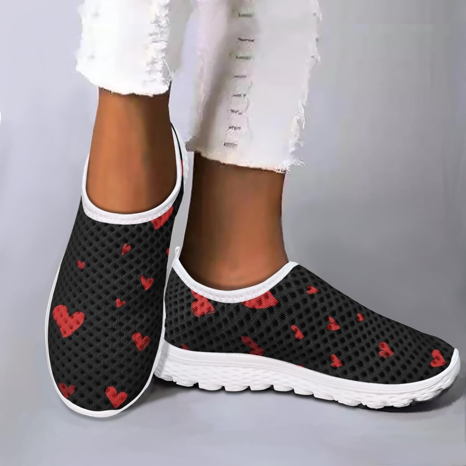 MARSVOVO Summer Womens Athletic Shoes Breathable Non Slip Comfortable Sneakers Slip On Walking Shoes - Image 7