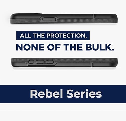 Miniatura 2 de Encased Rebel Armor - Funda protectora resistente diseñada para iPhone 15 Pro, color negro