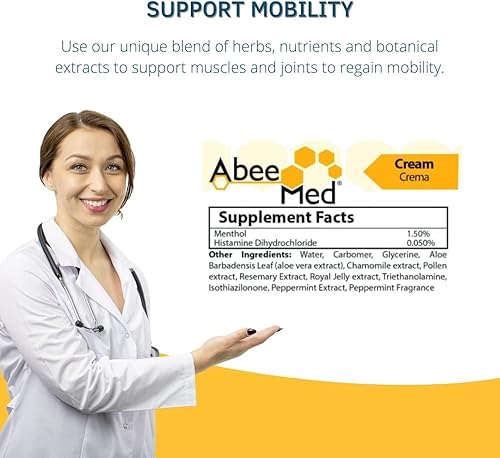 Miniatura 2 de by Todo Natural Crema abeemed de 4oz para alivar Dolores articulares, terapia de abeja para esos terribles Dolores de espalda,Cuello y rodillas