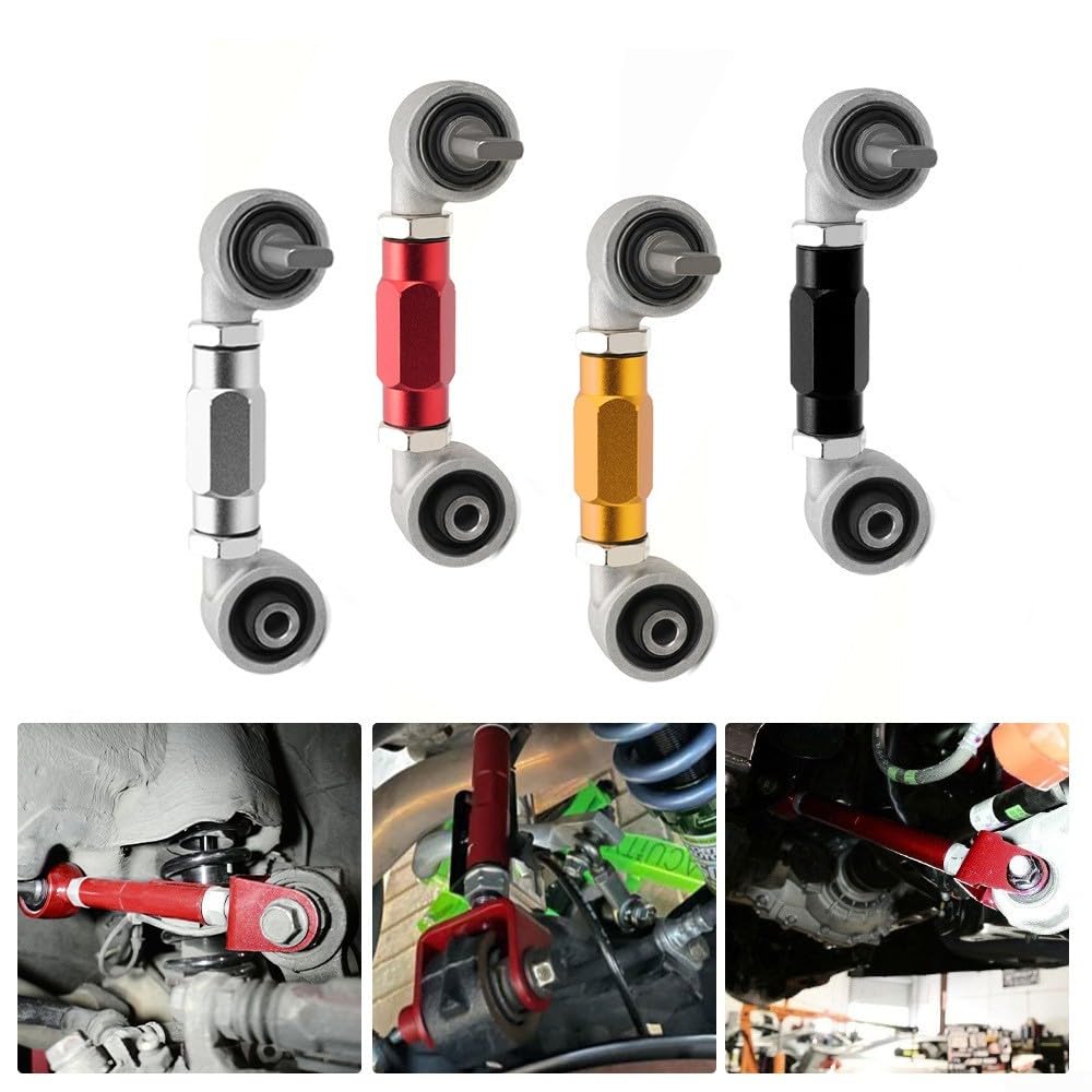 Brazos Suspensión Ajustables Aluminio para honda Civic EG 88-00(Black)