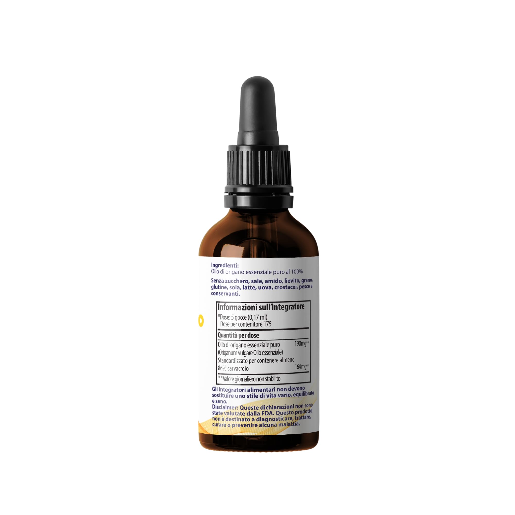 Zane Hellas 100% Olio di origano Non diluito.Puro Olio Essenziale Greco Puro di Origano.86% Carvacrolo Min.164mg Carvacrolo per porzione. 30ml