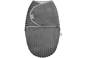 BlueSnail Warm Swaddle Blanket Newborn. Essential Receiving Blanket (Gray, 0-3 Months, Small)