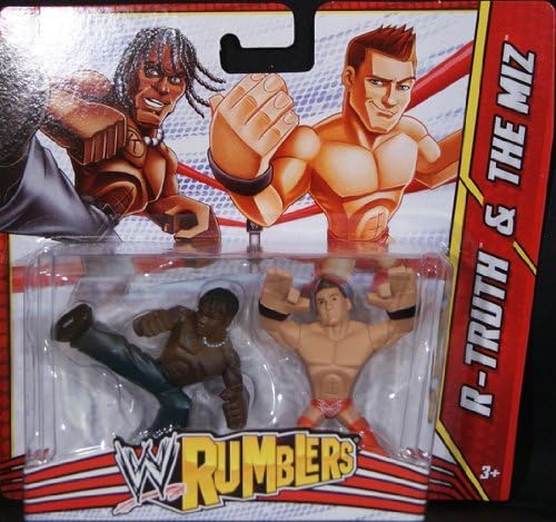 R-TRUTH & THE MIZ - WWE RUMBLERS TOY WRESTLING ACTION FIGURES by Mattel