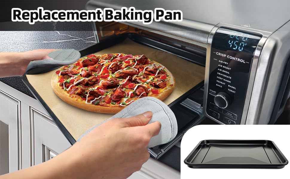 Replacement Baking Pan Air Fryer Basket only for Ninja Foodi SP101 Air Fryer Oven, Stainless Steel Mesh Basket and Non-stick Baking Tray for Ninja Digital Air Fry Countertop Oven - Image 6