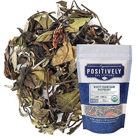 Organic Positively Tea Company, White Champagne Raspberry White Tea Cover