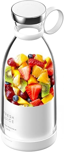 Mini licuadora portátil (transparente), inalámbrica, material de grado alimenticio, 12 onzas líquidas, carga magnética, impermeable, fresca y