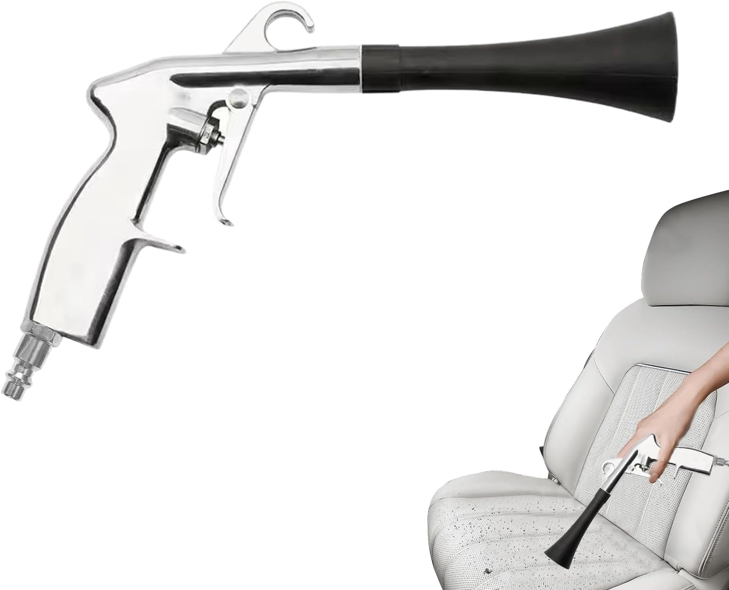 Sucritude Soplador para Limpieza de Coches | Soplador De Aire Para Auto Detallado,Limpiador de Polvo y Suciedad, Herramienta de Soplado para Rendijas de Asientos, Tapicerías, Salpicaderos