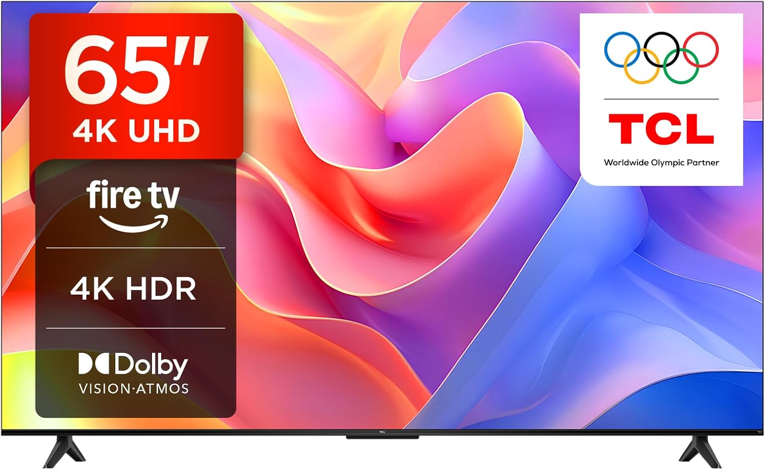 TCL 65PF650K 65-inch 4K HDR Fire TV front view