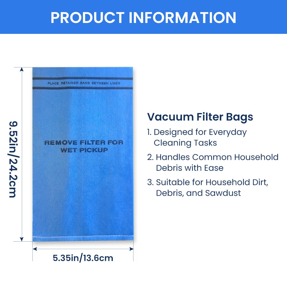 20 Pack Wet Dry Vac Filter Compatible with Stinger Shop Vac