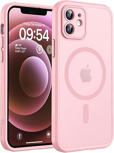 Miniatura 193 de TOCOL Funda magnética para iPhone 15, protección completa mejorada de la cámara, compatible con Magsafe, protección contra caídas, translúcida mate,