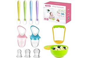 MICHEF Baby Food Feeder Set: Perfect First Stage Feeding for 4+ Months