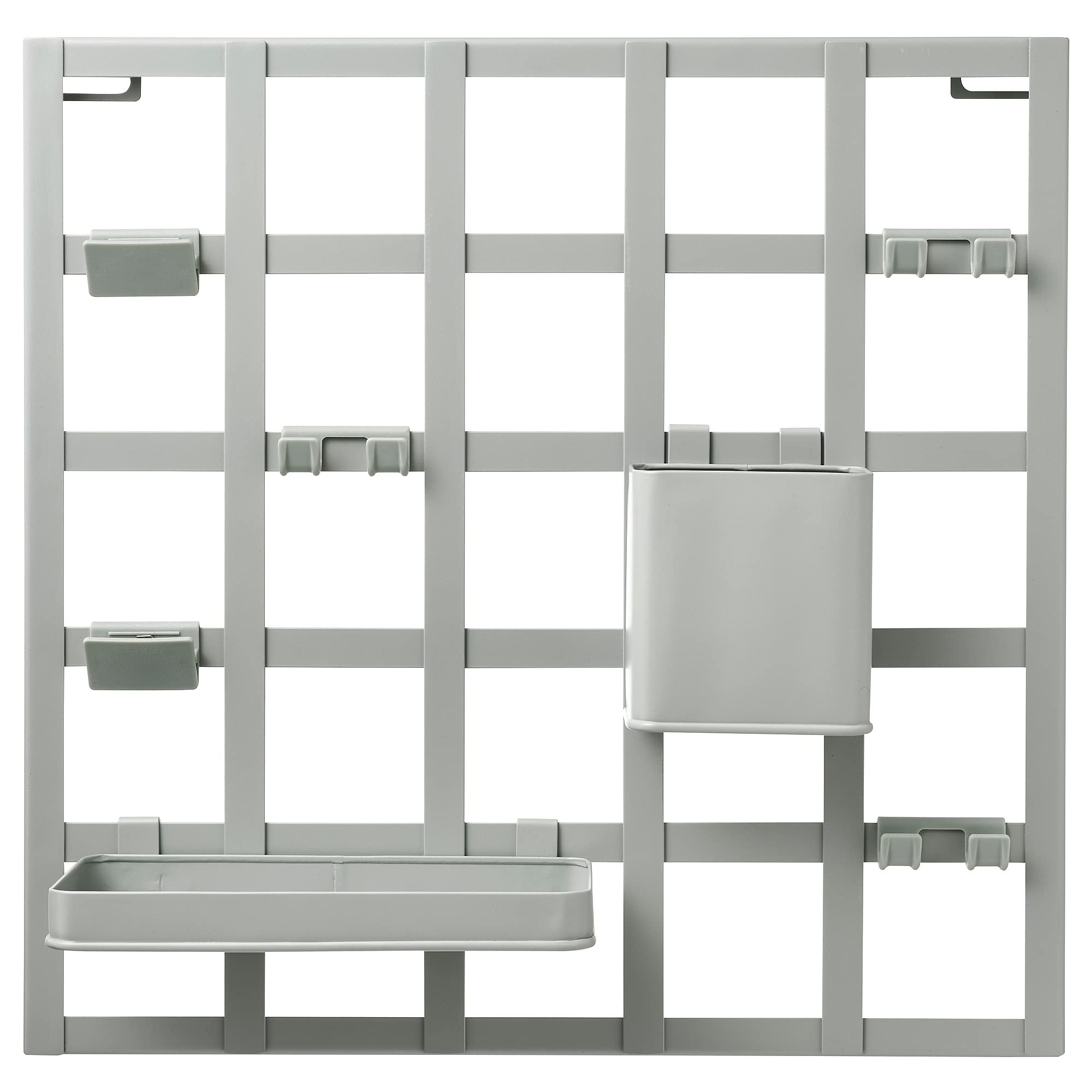 Planches de rangement murales 38x38 cm SNICKRA organiseur gris-vert