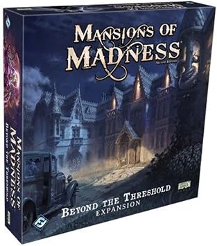 Mansions of Madness Beyond the Threshold Expansion - New Investigators and Monsters! Cooperative Mystery Game, Ages 14+, 1-5 Players, 2-3 Hour Playtime, Made by Fantasy Flight Games