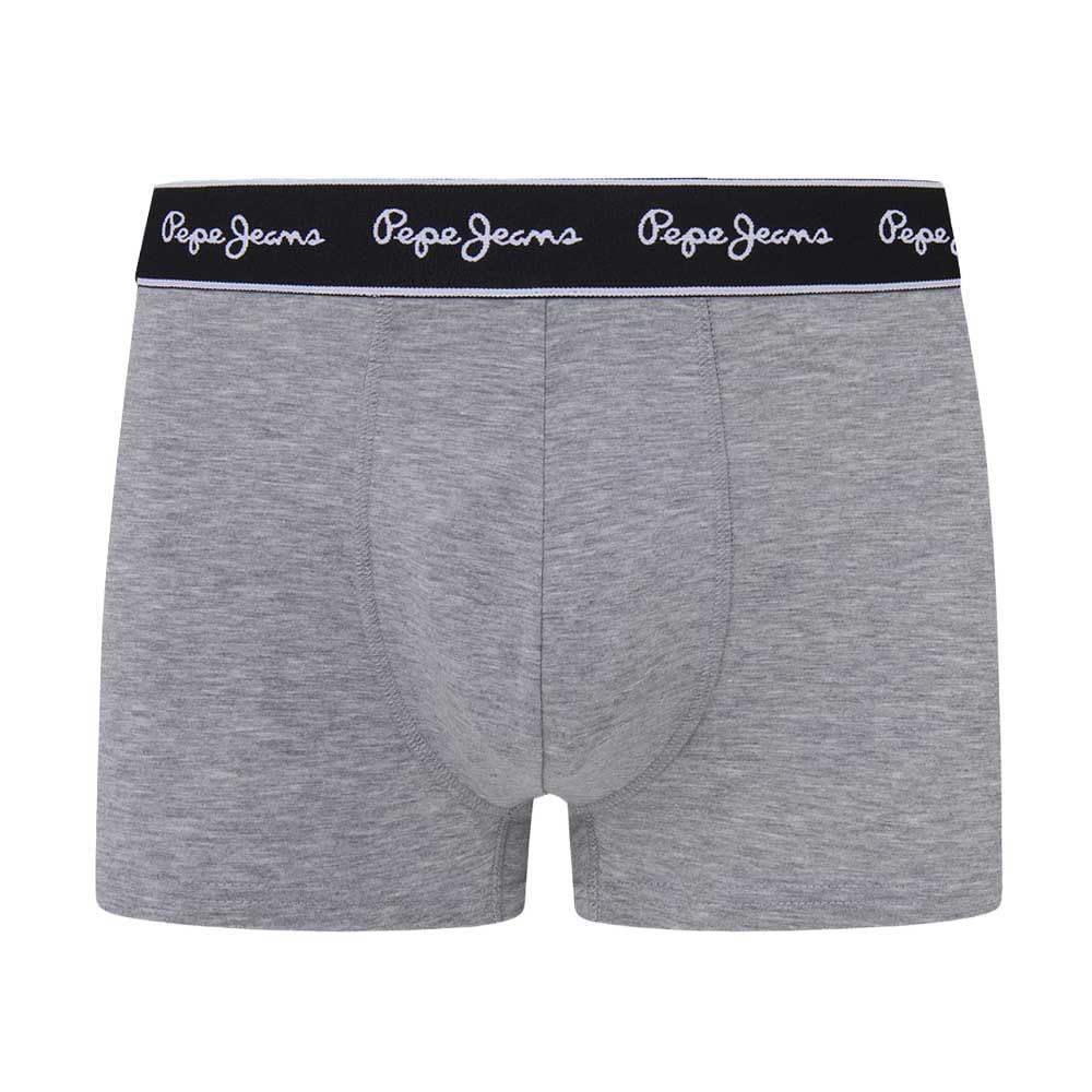 PEPE JEANS Solid Boxer 3 Units L Grey