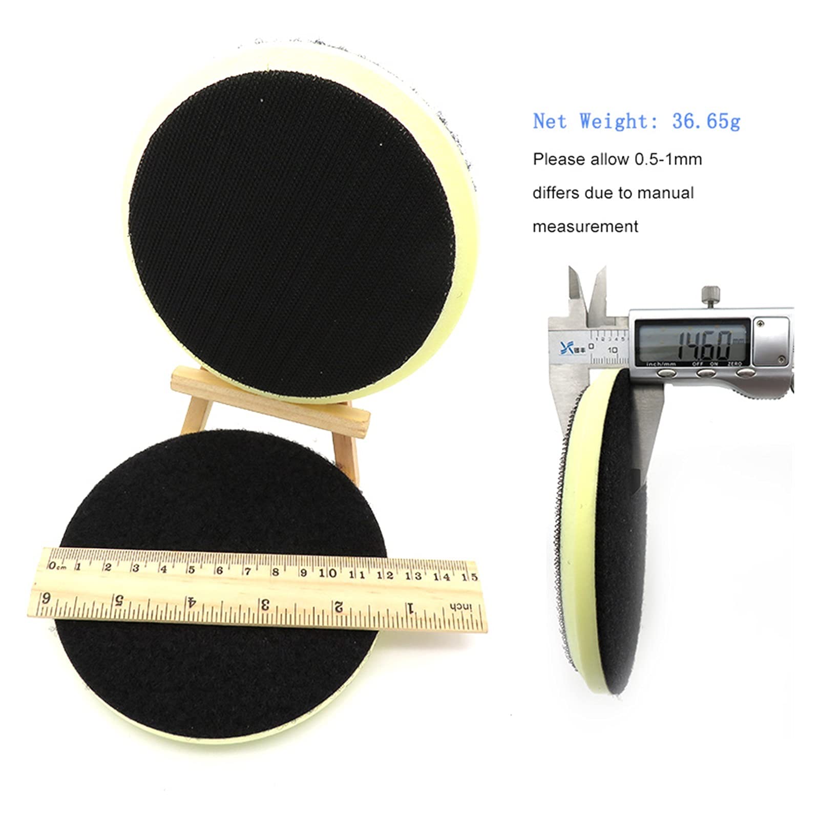 Pad polerski 5 SZTUK 5"125mm PU PUNA INTERFECES INTERFACE PAD FOVER HOOK I LOOP SANDER LINER POLERS PAD Części narzędzia