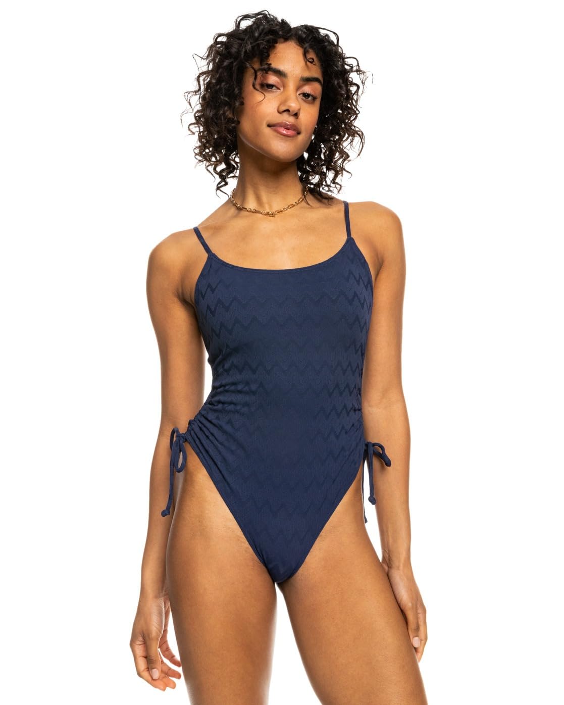 Roxy Current Coolness - Bañador Entero de Corte Alto en la Cadera - Mujer - Gris.