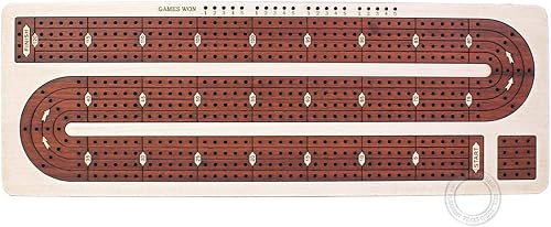 Miniatura 6 de Tabla de cuna continua con incrustaciones de madera de arce, madera de sangre, 4 pistas, espacio de almacenamiento separado para dos barajas de