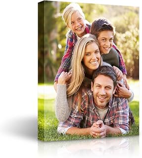 SIGNLEADER Personalized Canvas Prints with Your Photos - Custom Photo Wall Art Digital Painting, 11x14 Inches