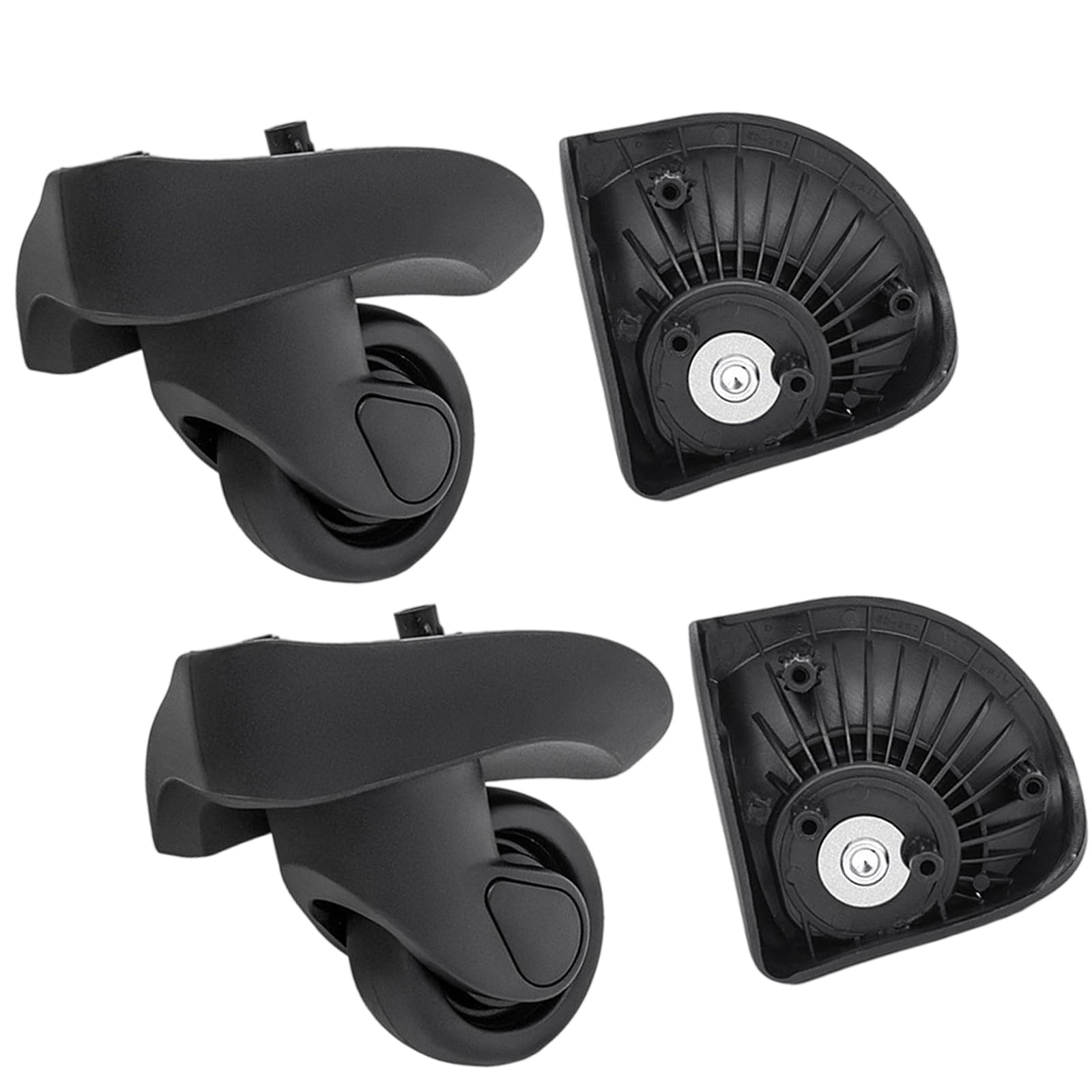 Kit da viaggio per valigie di ricambio per ruote per bagagli, per riparazioni fai da te, robuste ruote girevoli a 360 gradi, kit di riparazione per tronco