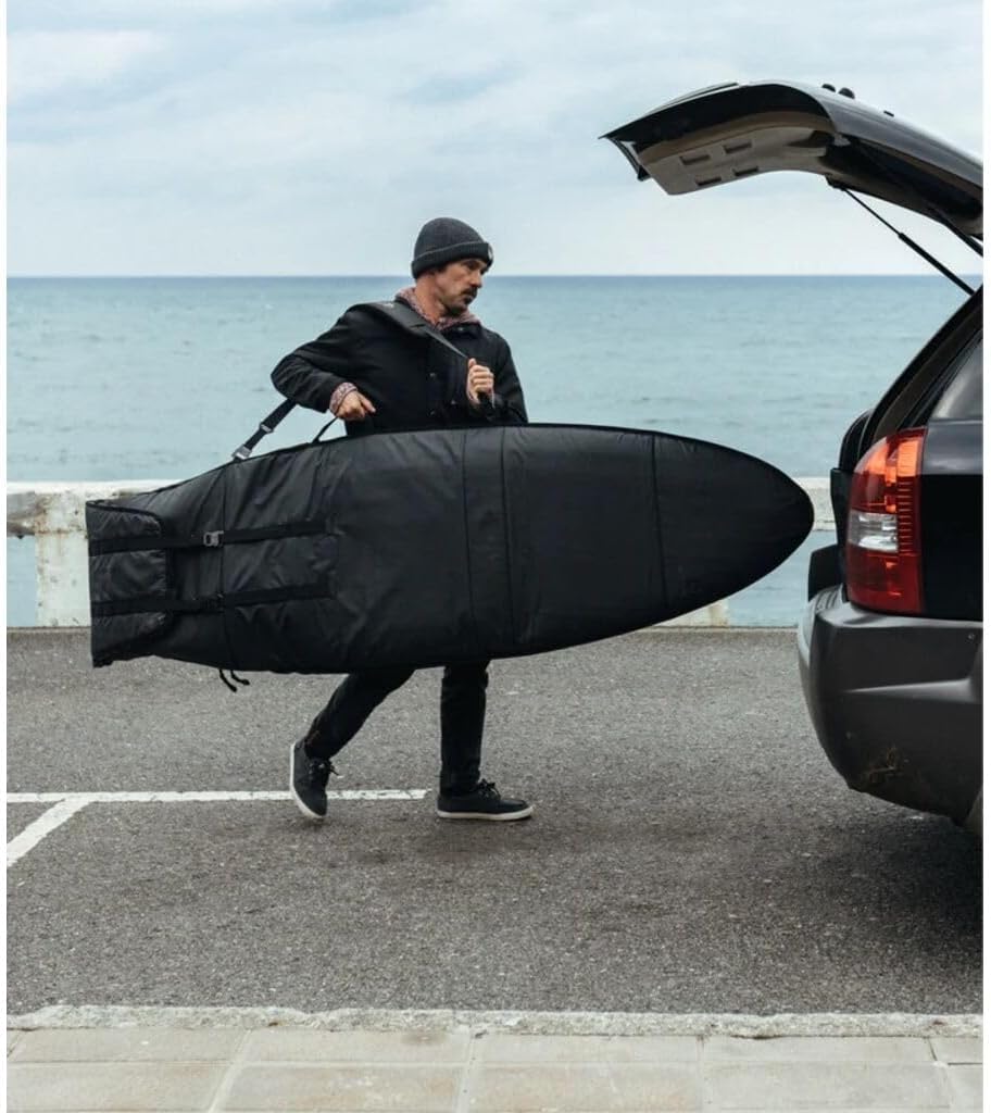 Db Journey The Surf Daybag - Midlength Surfboard Bag with Handle, Surf Bag with Rib Cage Protection, Compressible, Adjustable length, Fits 1 Board - Black Out