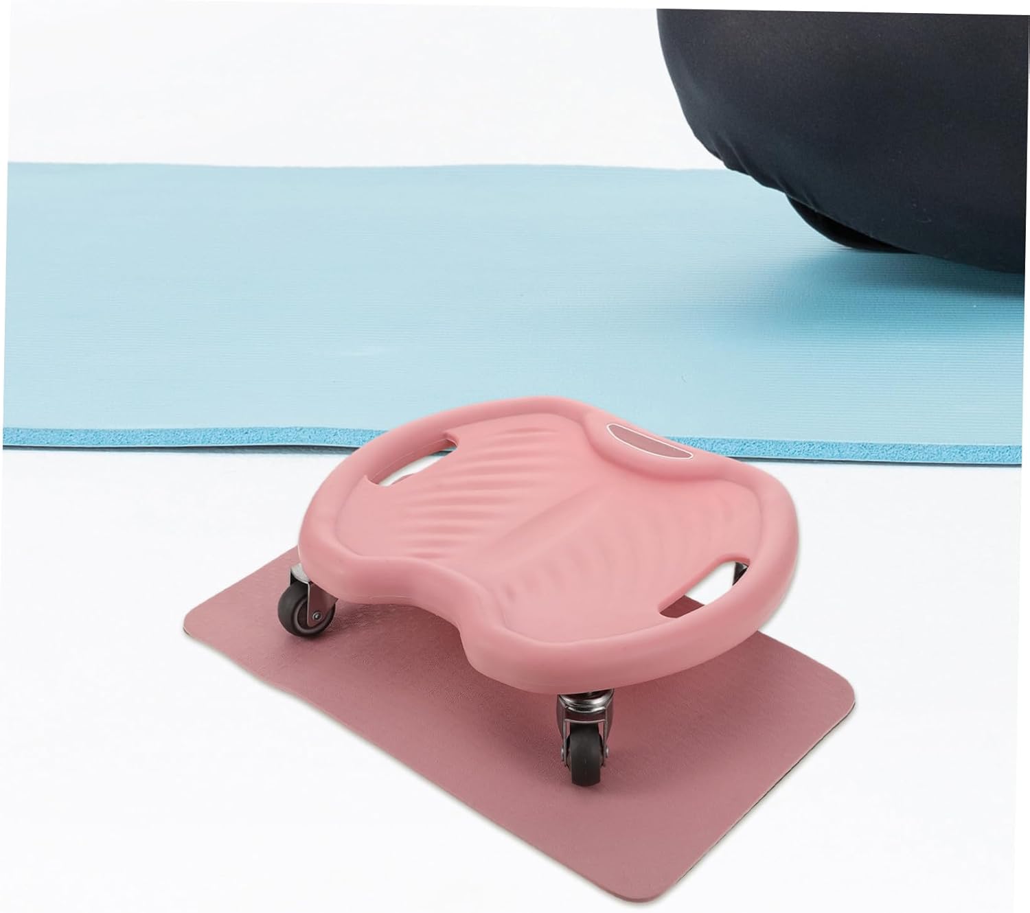 Amosfun Ab Roller Wheel Core Strengthening Exercise Machine with 4 Silent Wheels and Knee Pad for Home Abdominal Training and Fitness Workout