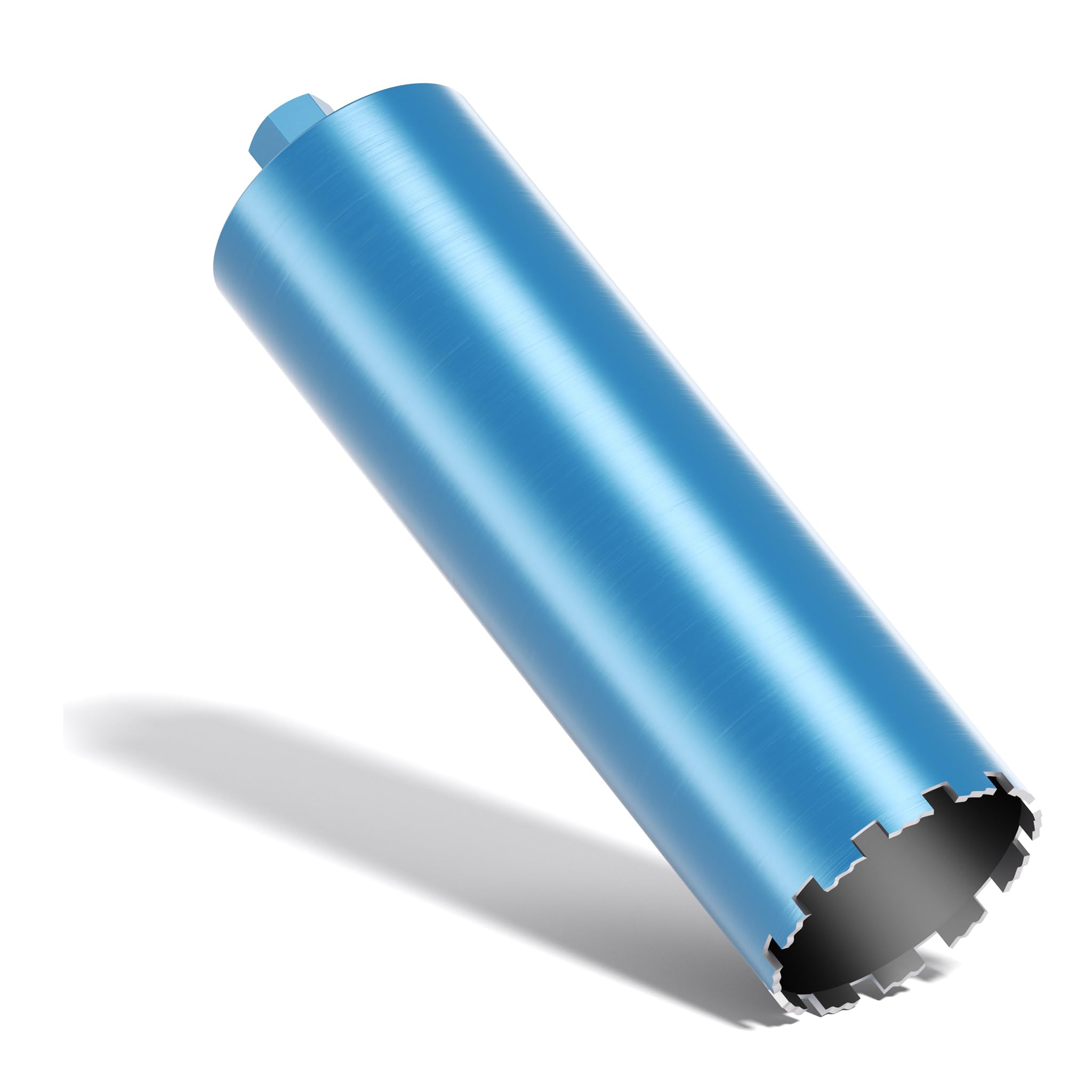 Wiltec Punta diamantata per carotatrice Ø 132 mm, lunghezza 450 mm, UNC 1¼, ingranaggio a denti elicoidali, per carotaggio a umido, corona diamantata per calcestruzzo, pietra, granito