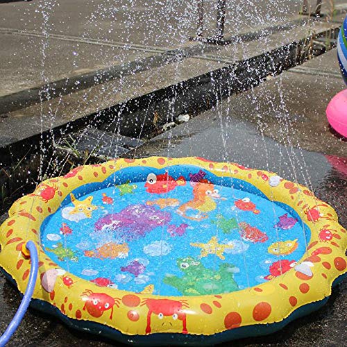 Cucudy Almofada Inflável PVC Crianças Bebê Spray de Água Jogo Pad Verão Jardim Gramado Crianças Play