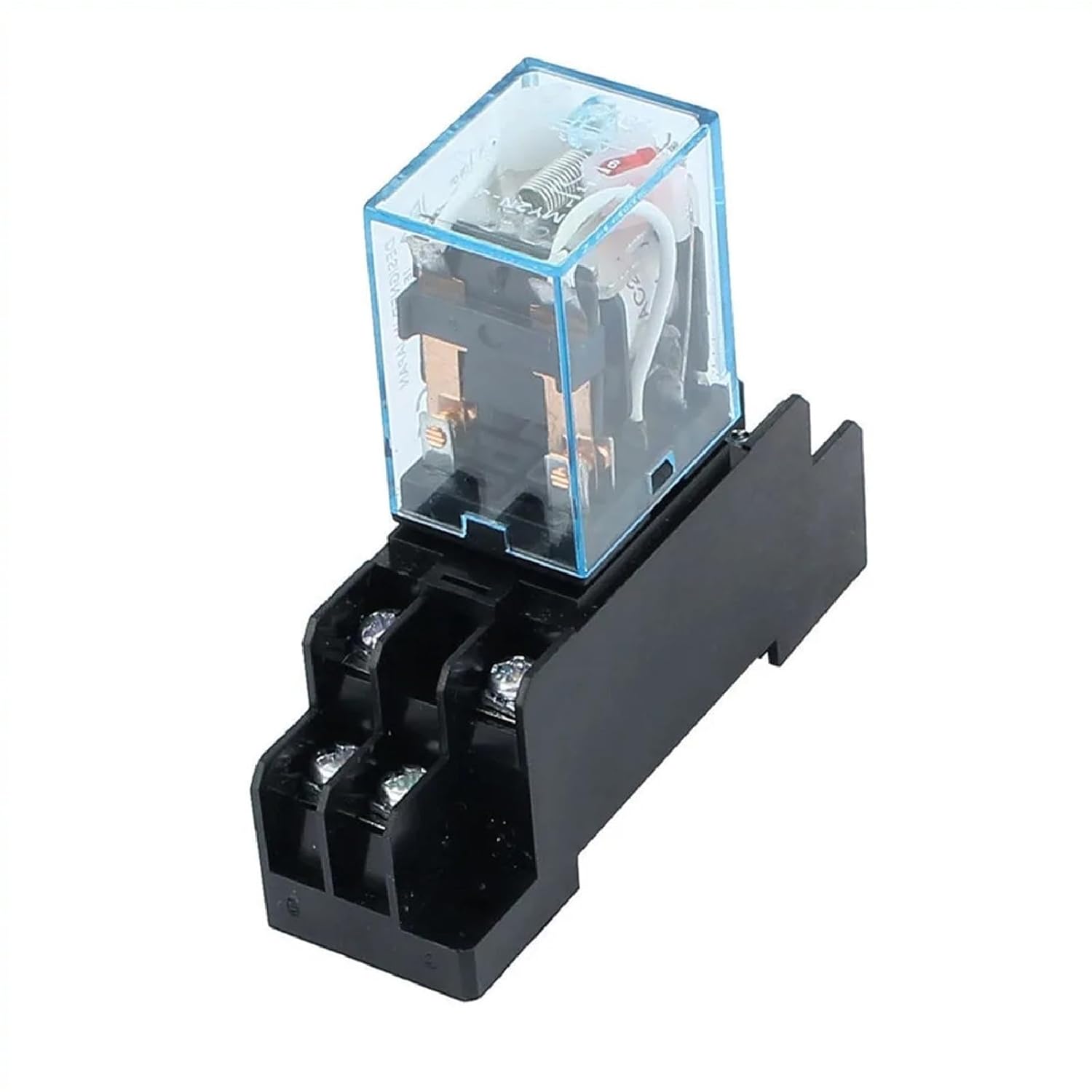 MY2NJ DPDT Micro Mini Relay 12V 24V DC 110V 220V AC Coil with Socket Base for General Purpose Applications (AC-220)