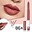evpct Red Brown Lip Liner Crayon Pencils Set for Women, Matte Lip Stick Crayon Long Lasting, Lips Pencil Liner and Lipstick set, Lipliner Pencil, 24 Hours Long Wearing Lipstick, Built-in Sharpener 06