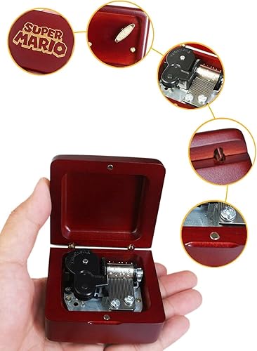 Miniatura 58 de Caja de música Sinzyo con mecanismo de madera tallada clásica caja musical regalo para Navidad, cumpleaños, día de San Valentín, el mejor regalo