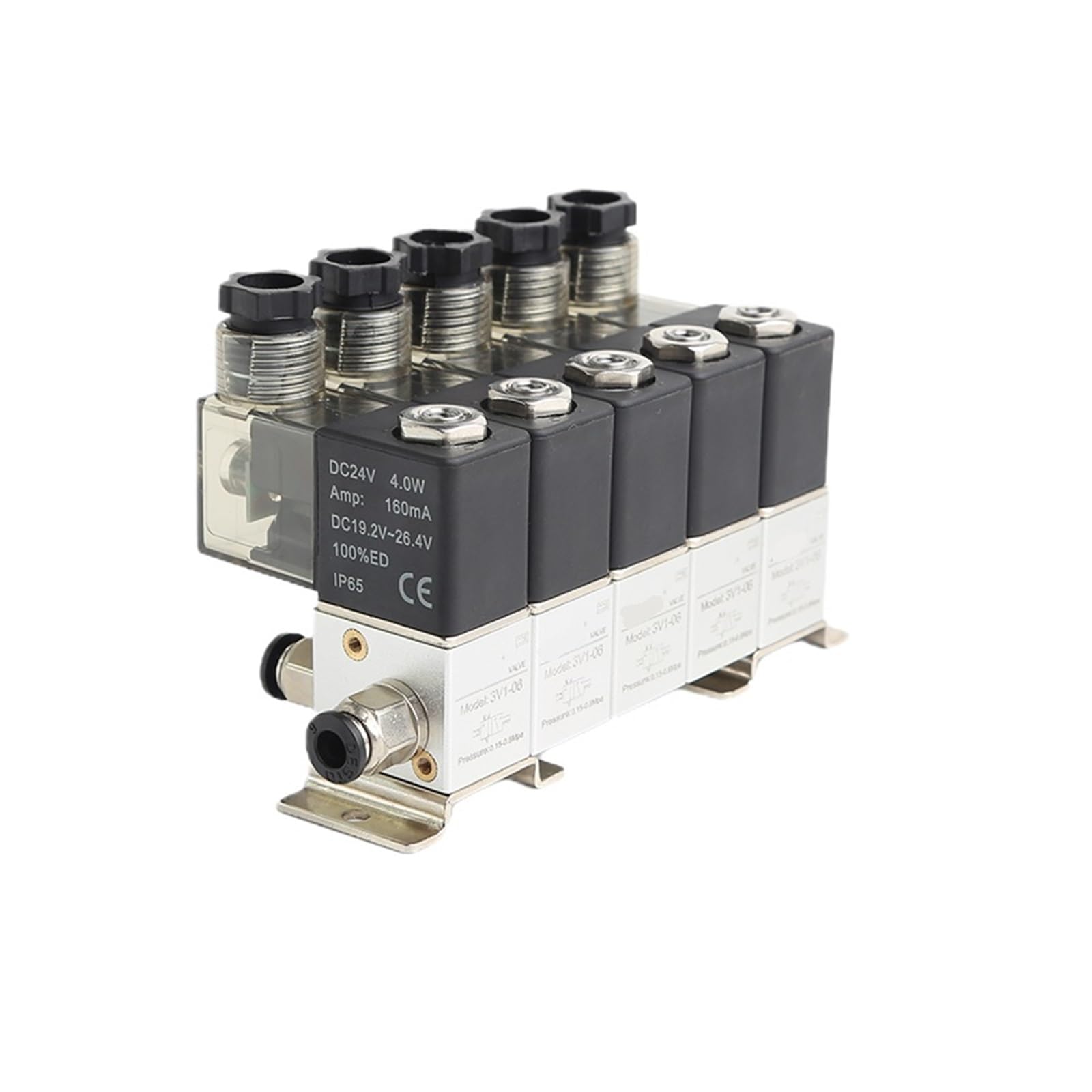 VSPPJYFG 3V1-06 DC24V two-position three-way Positive pressure air solenoid valve direct-acting cup valve combination(2 combinations)