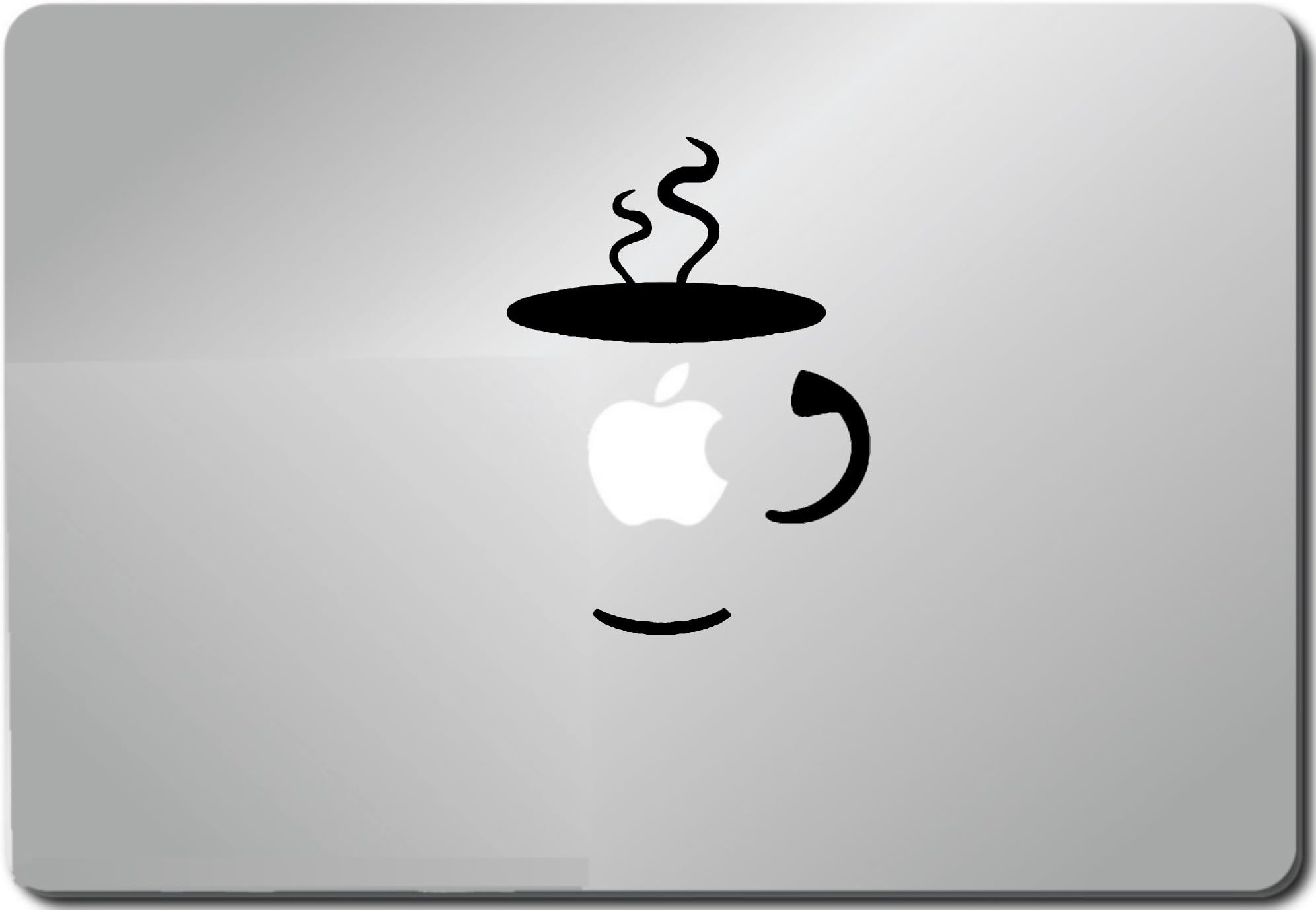 Bargain Max Decals - Coffee Cup - Sticker Decal Notebook Car Laptop (Black)