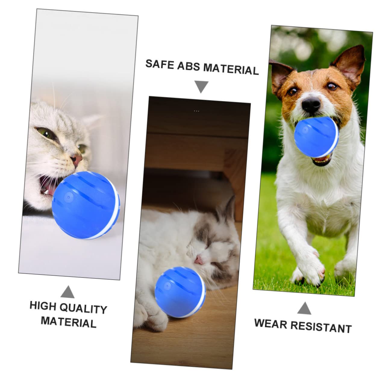 SUPVOX 2 Piezas Pelota De Juguete para Mascotas Juguete De Bola Intermitente Juguetes Educativos Juguetes De Bolas Brillantes Juguete para Gatos Abdominales Automático Pelota Inteligente