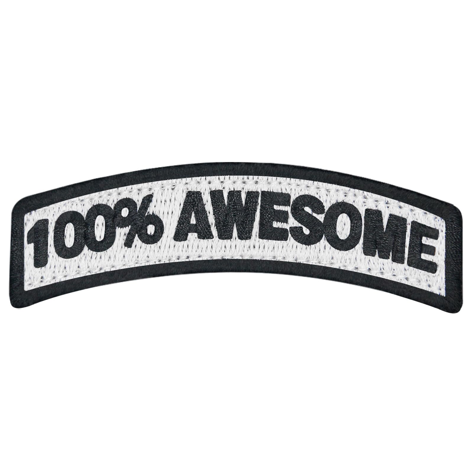 EmbTao100% Awesome Tactical Patch Embroidered Badge Biker Applique Fastener Hook and Loop Emblem