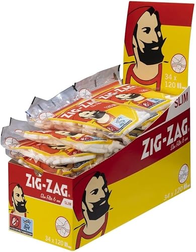 ZIG-ZAG Spezial Drehfilter Slim 6 mm - 34 Beutel a 120 Stück