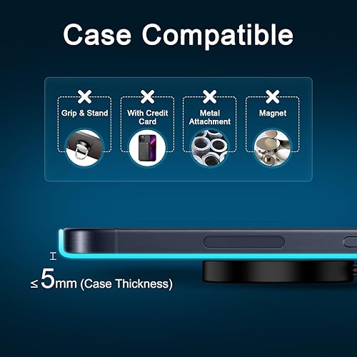 Miniatura 3 de Cargador inalámbrico para Samsung 15 W, magnético, cargador inalámbrico, almohadilla de carga rápida para Samsung Galaxy S25 Ultra/S24/S23/S22/S21/Z