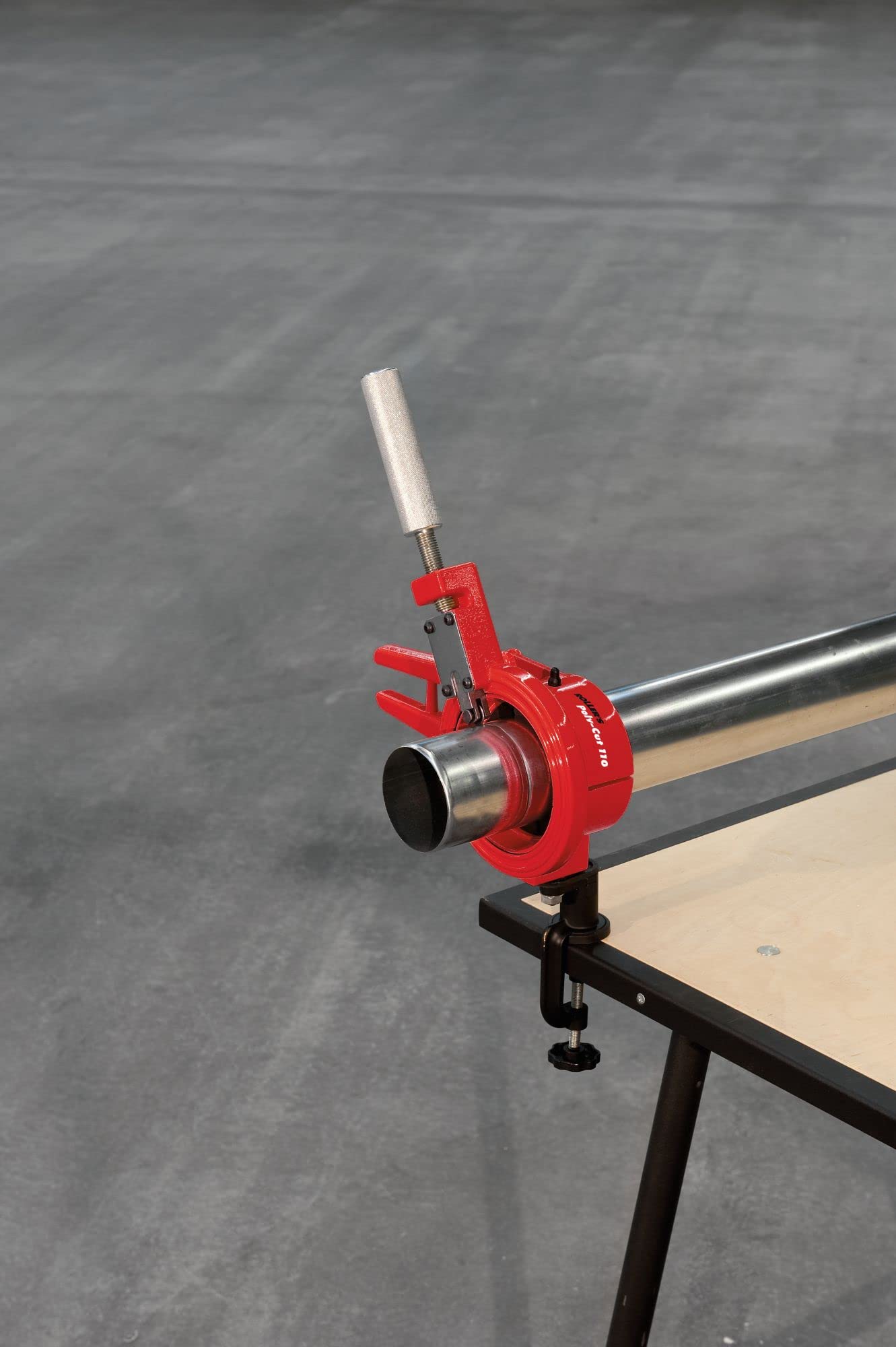 ROLLER'S Poly-Cut - Separador de tubos de metal resistente para separar/biselar tubos de plástico y metal en ángulo recto (Poly-Cut 110 Cu/Inox Set 76-87-100-110)