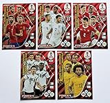  Panini Adrenalyn XL WM 2018 Russland - Set 5 Karten POWER 4 komplett