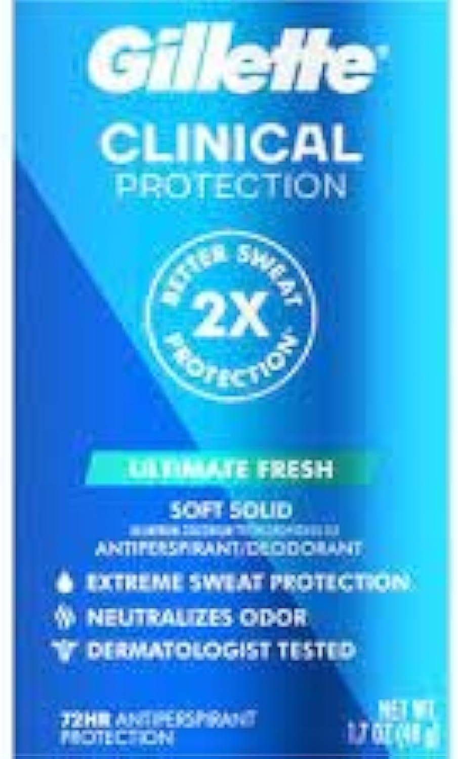 Clinical Anti-Perspirant Deodorant, Ultimate Fresh Advanced Solid 1.70 oz (Pack of 6)